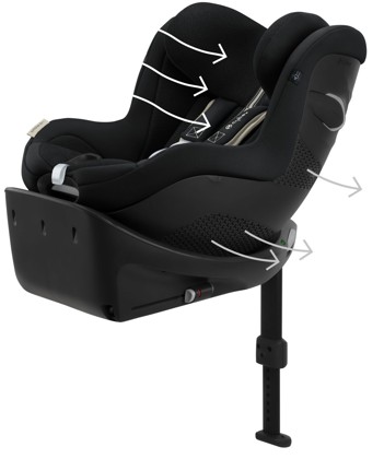 Autosedačka Cybex SIRONA Gi i-Size Moon Black Plus 2023_6